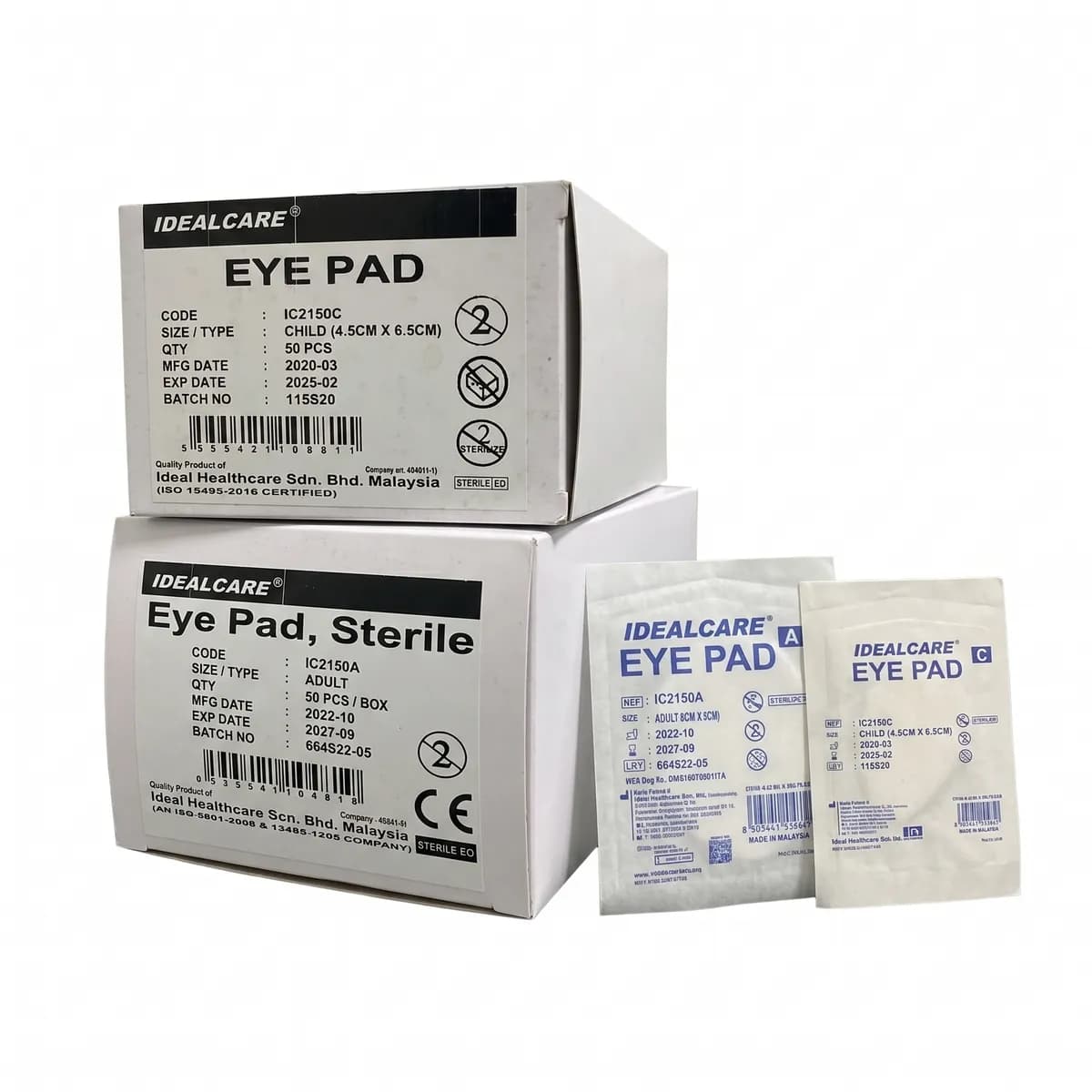 Idealcare Sterile Eye Pad 50Pcs/Box