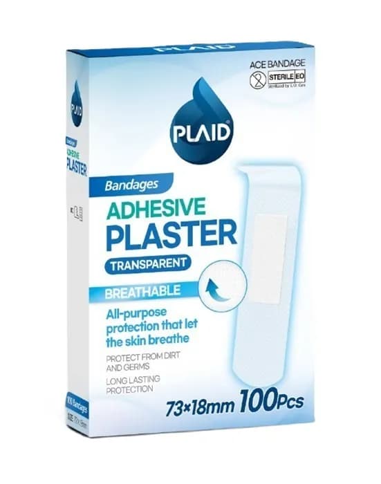 Plaid Adhesive Plaster 100Pcs/Box (73x18mm)