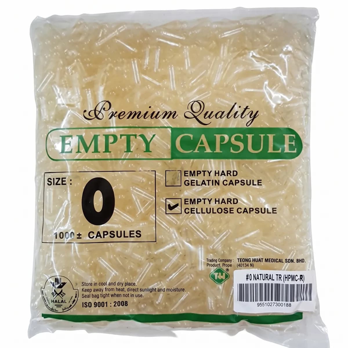 Empty Hard Cellulose Capsule, Vegetable