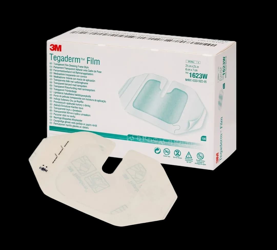 3M-1623W Tegaderm I.V Transparent Film Dressing Frame 100Qty/Box